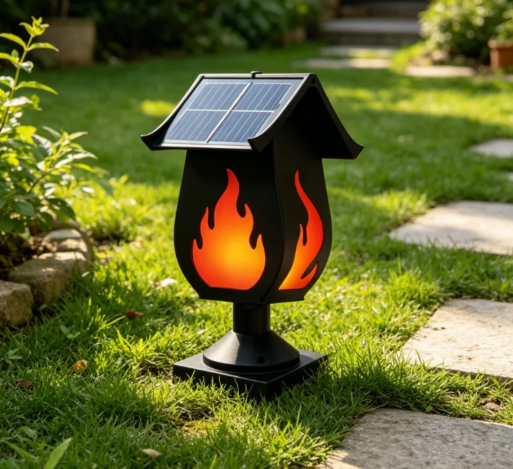Solar Garden Light - Солнечные фонари в виде колонн с