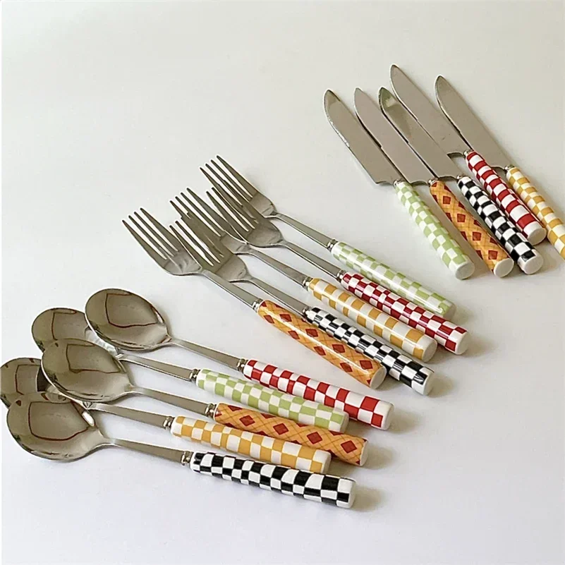 Bamboo Cutlery - 3 шт./компл., нож из нержавеющей стали,