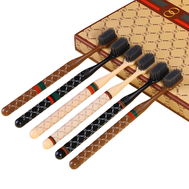 Bamboo Toothbrush - 6/коробка, инструменты для чистки зубов с