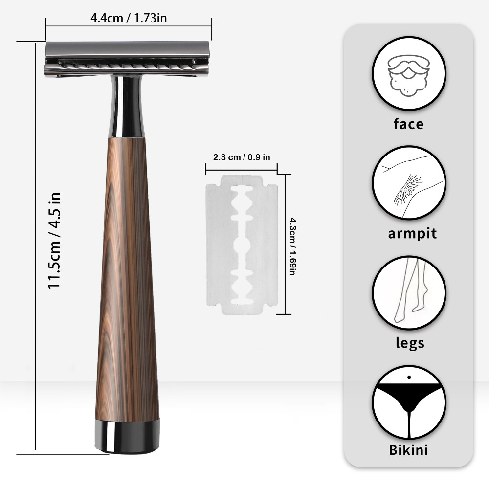 Safety Razor Handle - Усовершенствованная безопасная бритва с двойным лезвием,