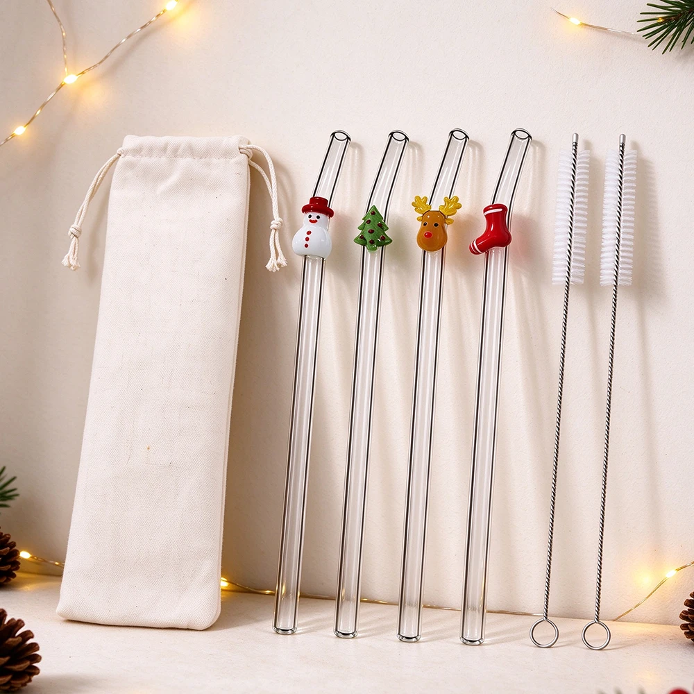 7 шт. многоразовых стеклянных  – обзор и цена Reusable Straw