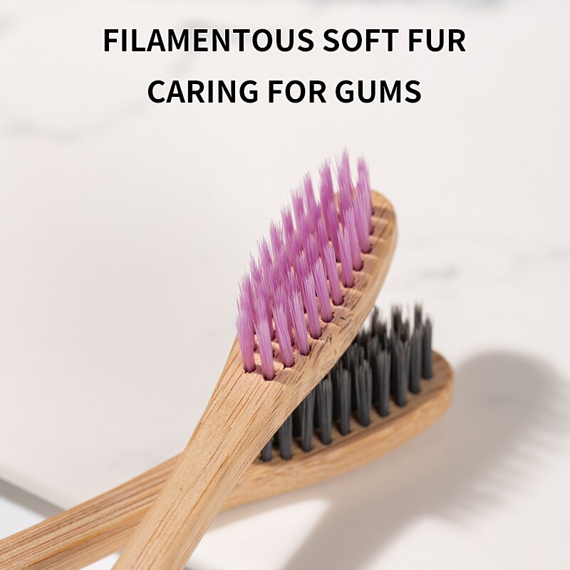 Набор бамбуковых зубных щеток, – обзор и цена Bamboo Toothbrush